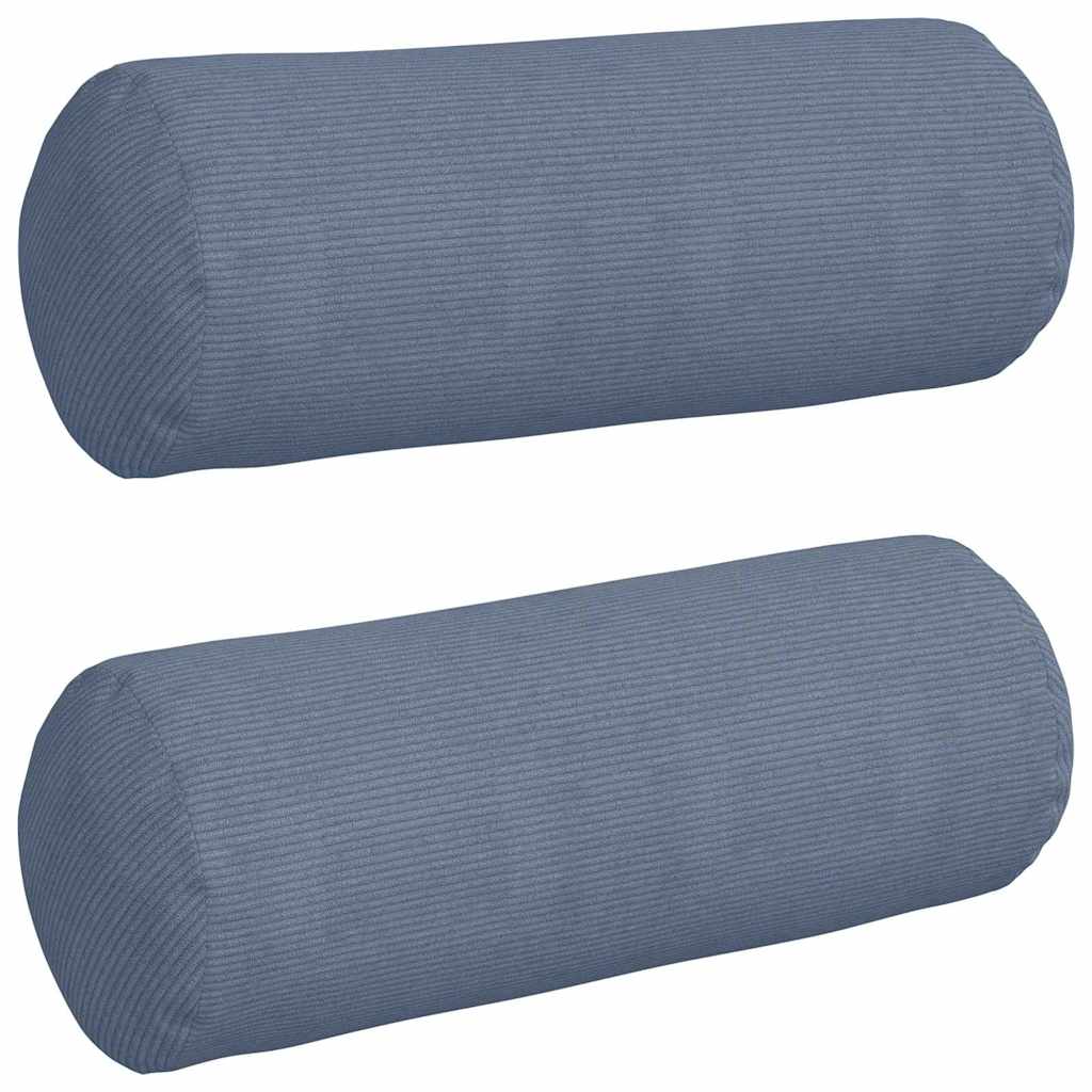 Pagalvės 2 pcs Mėlyna Ø 25 x 70 cm Kordūrinis audinys