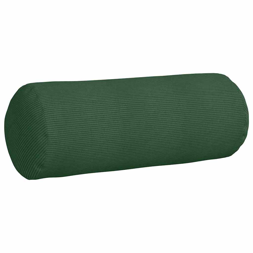 Pagalvės 2 pcs Tamsiai žalia Ø 25 x 70 cm Kordūrinis audinys