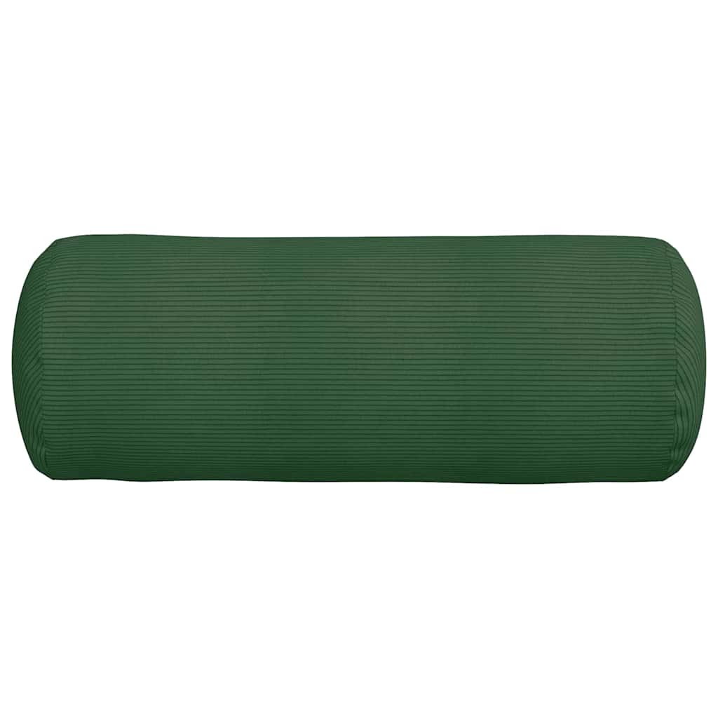 Pagalvės 2 pcs Tamsiai žalia Ø 25 x 70 cm Kordūrinis audinys