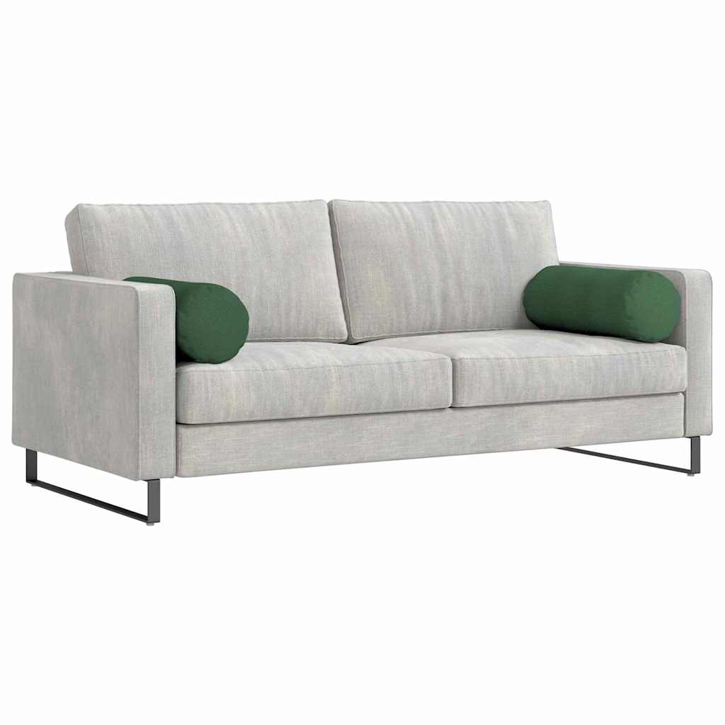 Pagalvės 2 pcs Tamsiai žalia Ø 25 x 70 cm Kordūrinis audinys
