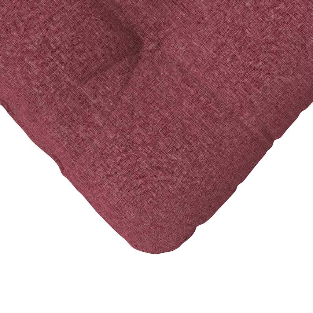 Sėdynių pagalvėlės 4 pcs Vyno raudona 40 x 40 x 12 cm audinys