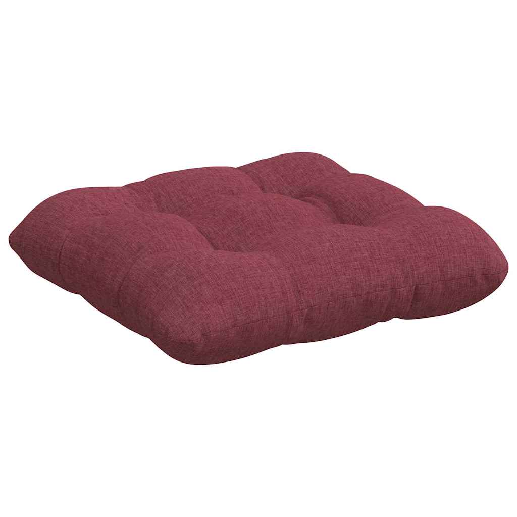 Sėdynių pagalvėlės 4 pcs Vyno raudona 40 x 40 x 12 cm audinys
