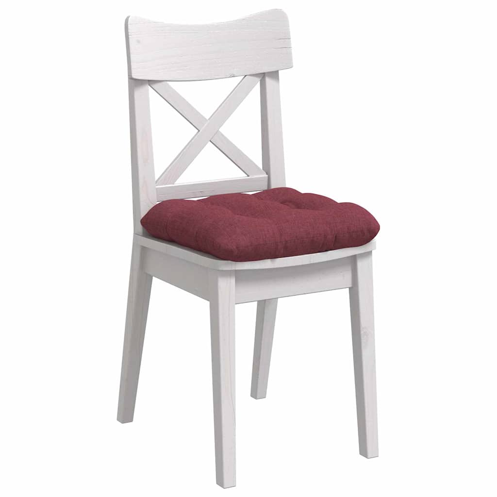 Sėdynių pagalvėlės 4 pcs Vyno raudona 40 x 40 x 12 cm audinys