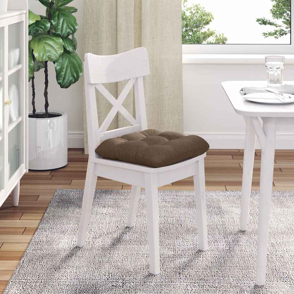 Sėdynių pagalvėlės 4 pcs Ruda 40 x 40 x 12 cm audinys
