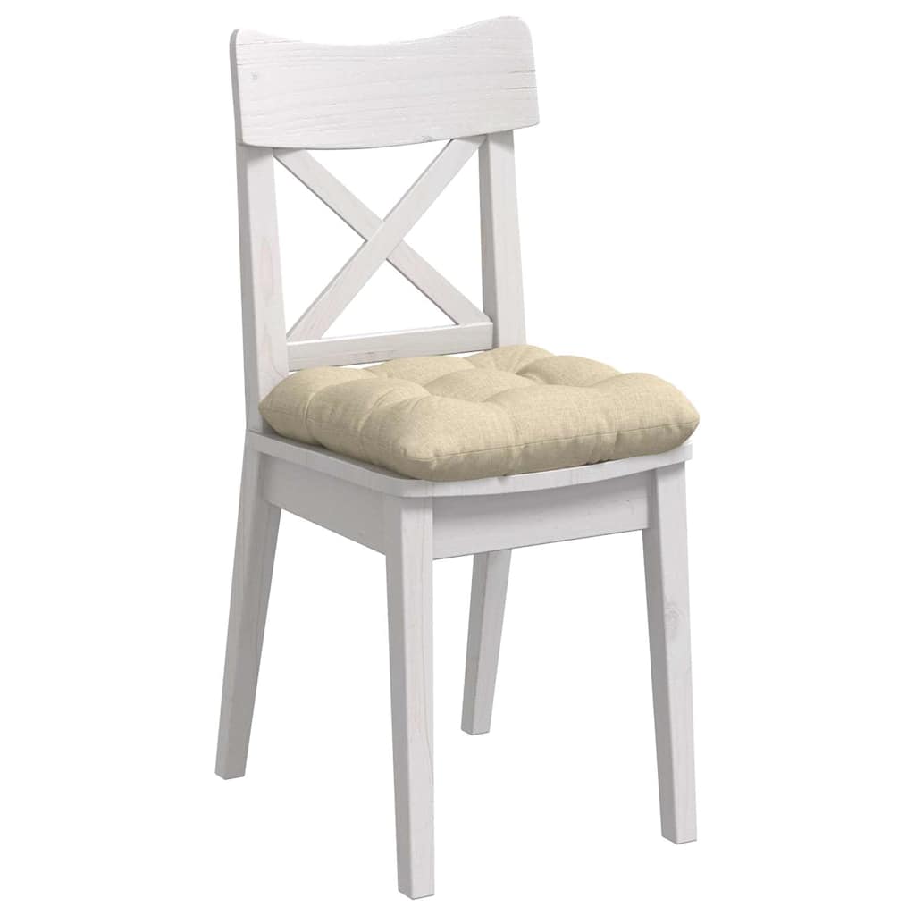 Sėdynių pagalvėlės 4 pcs Kreminė 40 x 40 x 12 cm audinys