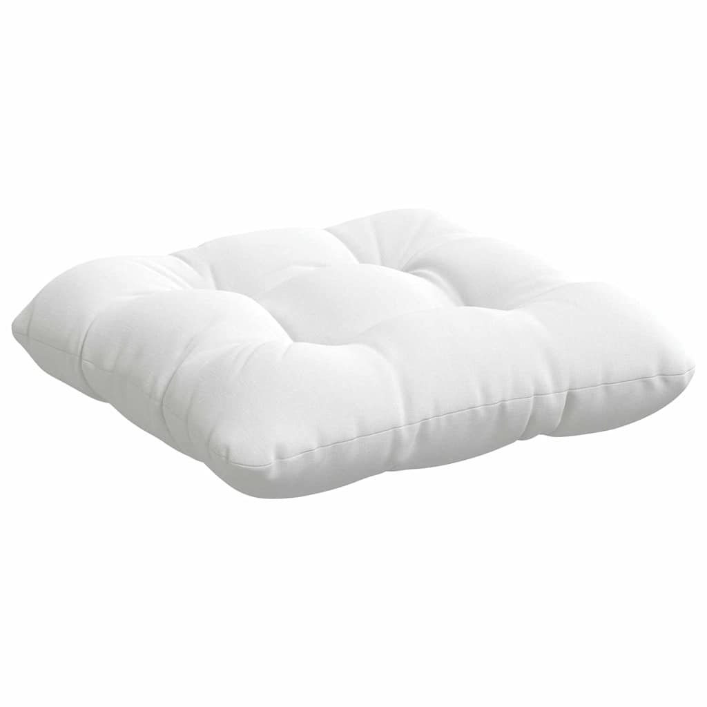 Sėdynių pagalvėlės 4 pcs Balta 40 x 40 x 12 cm audinys
