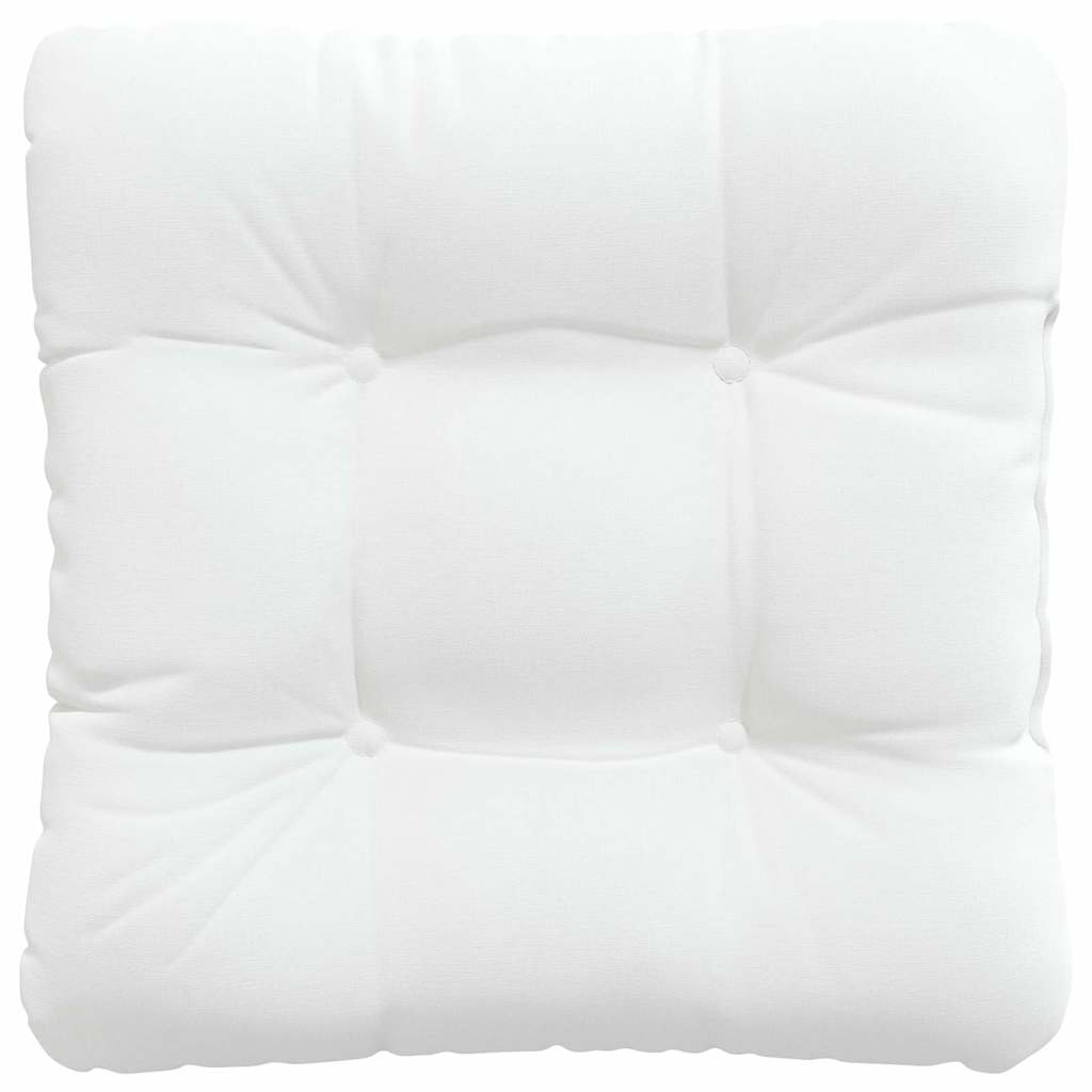 Sėdynių pagalvėlės 4 pcs Balta 40 x 40 x 12 cm audinys