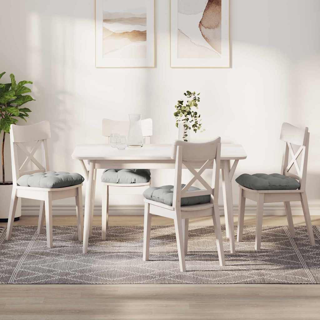 Sėdynių pagalvėlės 4 pcs Šviesiai pilka 40 x 40 cm