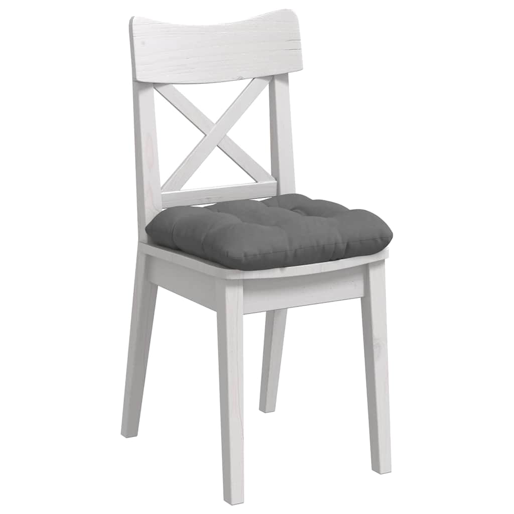 Sėdynių pagalvėlės 4 pcs Tamsiai pilka 40 x 40 cm