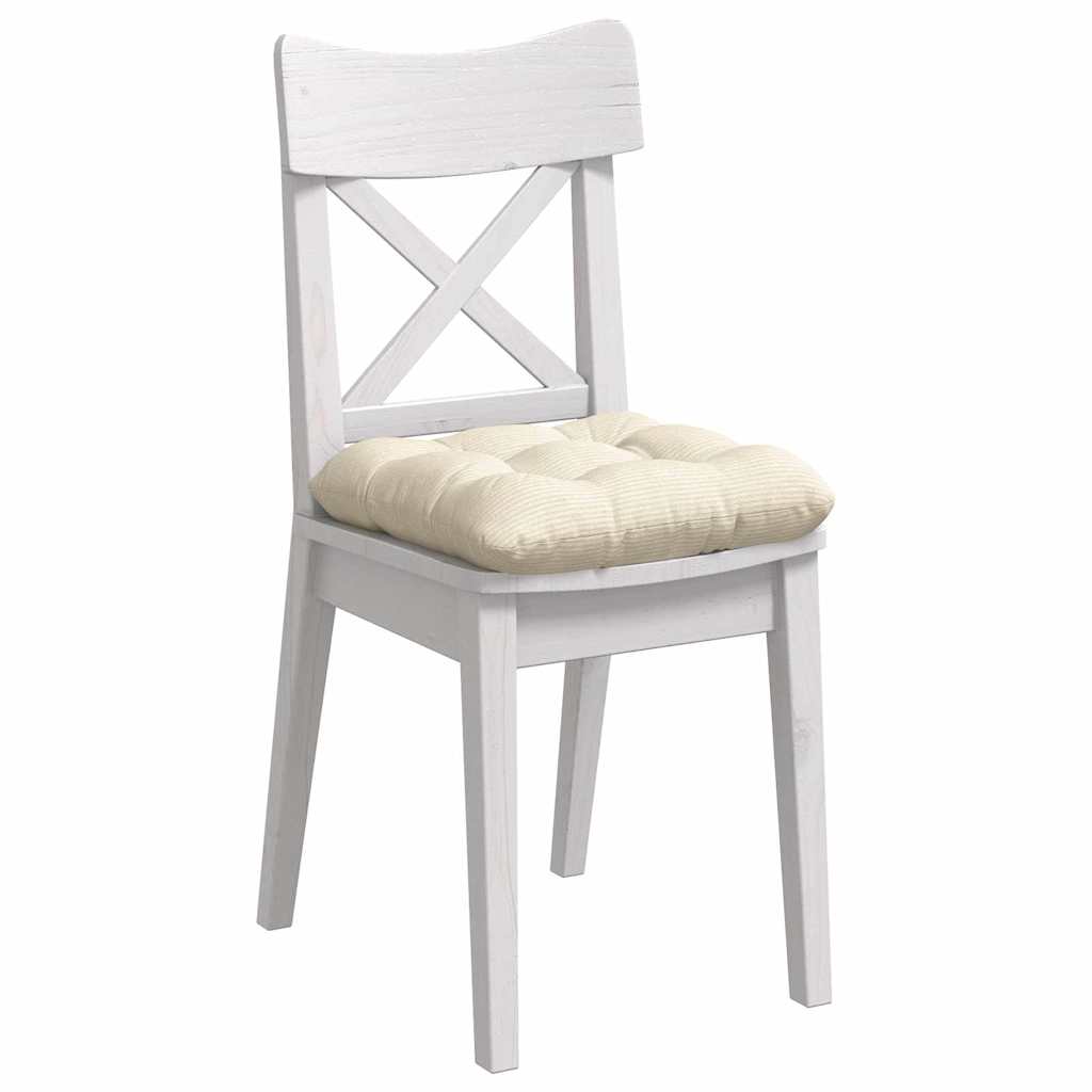 Sėdynių pagalvėlės 4 pcs Kreminė 40 x 40 cm Kordūrinis audinys
