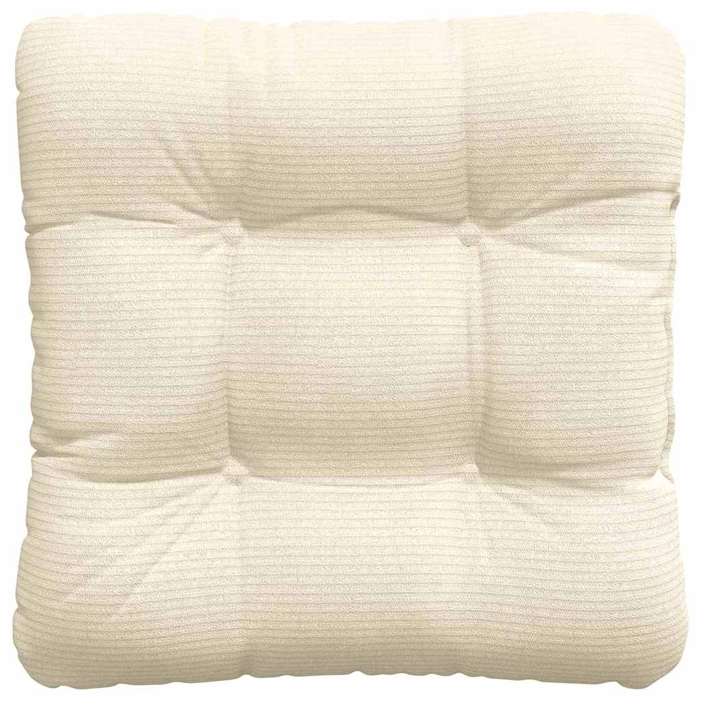 Sėdynių pagalvėlės 4 pcs Kreminė 40 x 40 cm Kordūrinis audinys