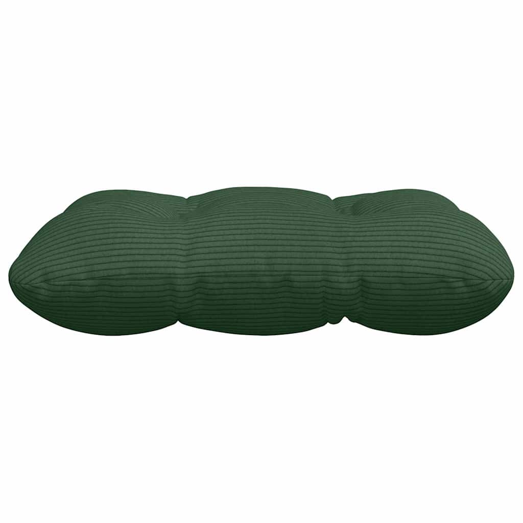 Seat Pads 4 pcs Dark green 40 x 40 cm