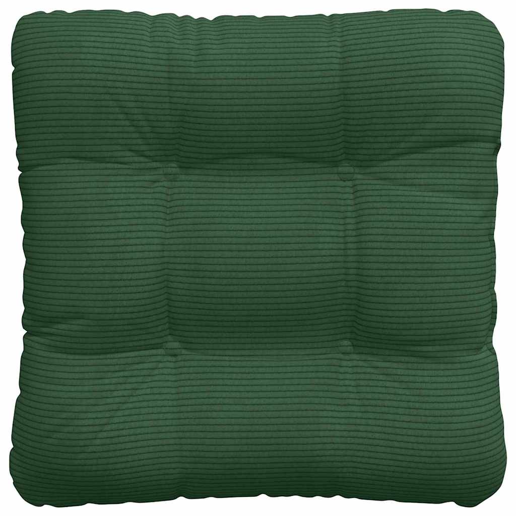 Seat Pads 4 pcs Dark green 40 x 40 cm
