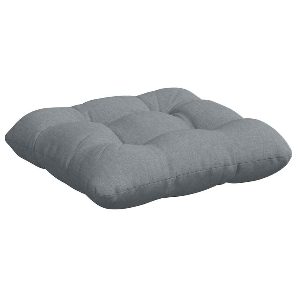 Seat cushions 4 pcs Light grey 45 x 45 x 12 cm fabric
