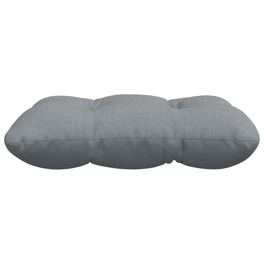 Seat cushions 4 pcs Light grey 45 x 45 x 12 cm fabric