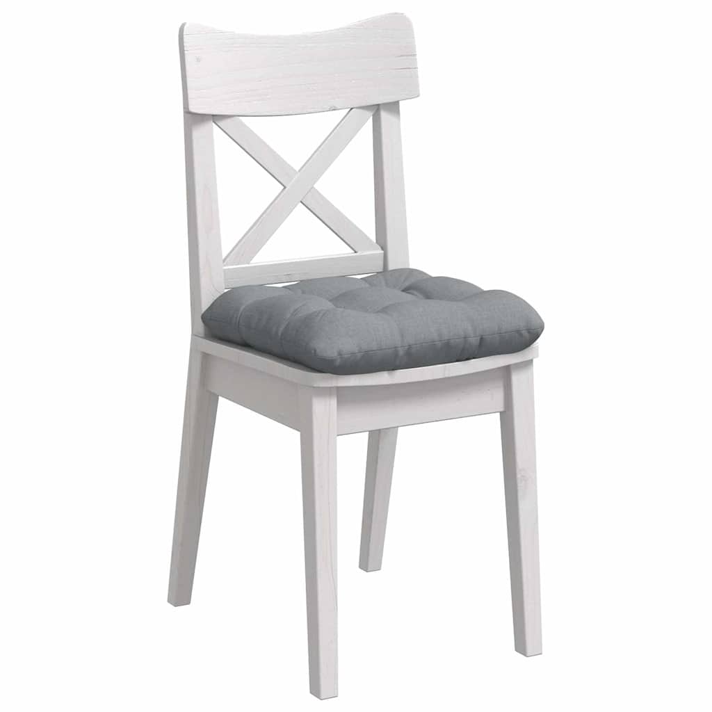 Seat cushions 4 pcs Light grey 45 x 45 x 12 cm fabric