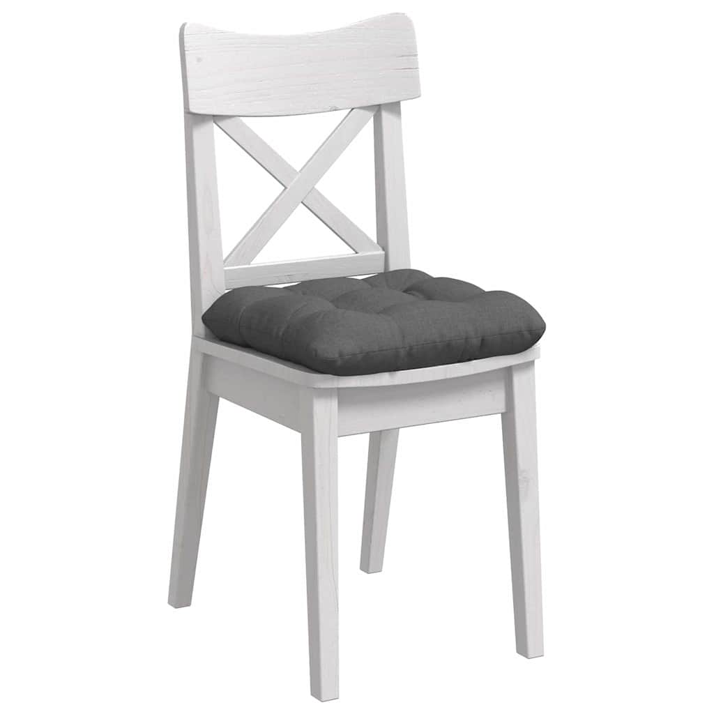 Sėdynių pagalvėlės 4 pcs Tamsiai pilka 45 x 45 x 12 cm audinys