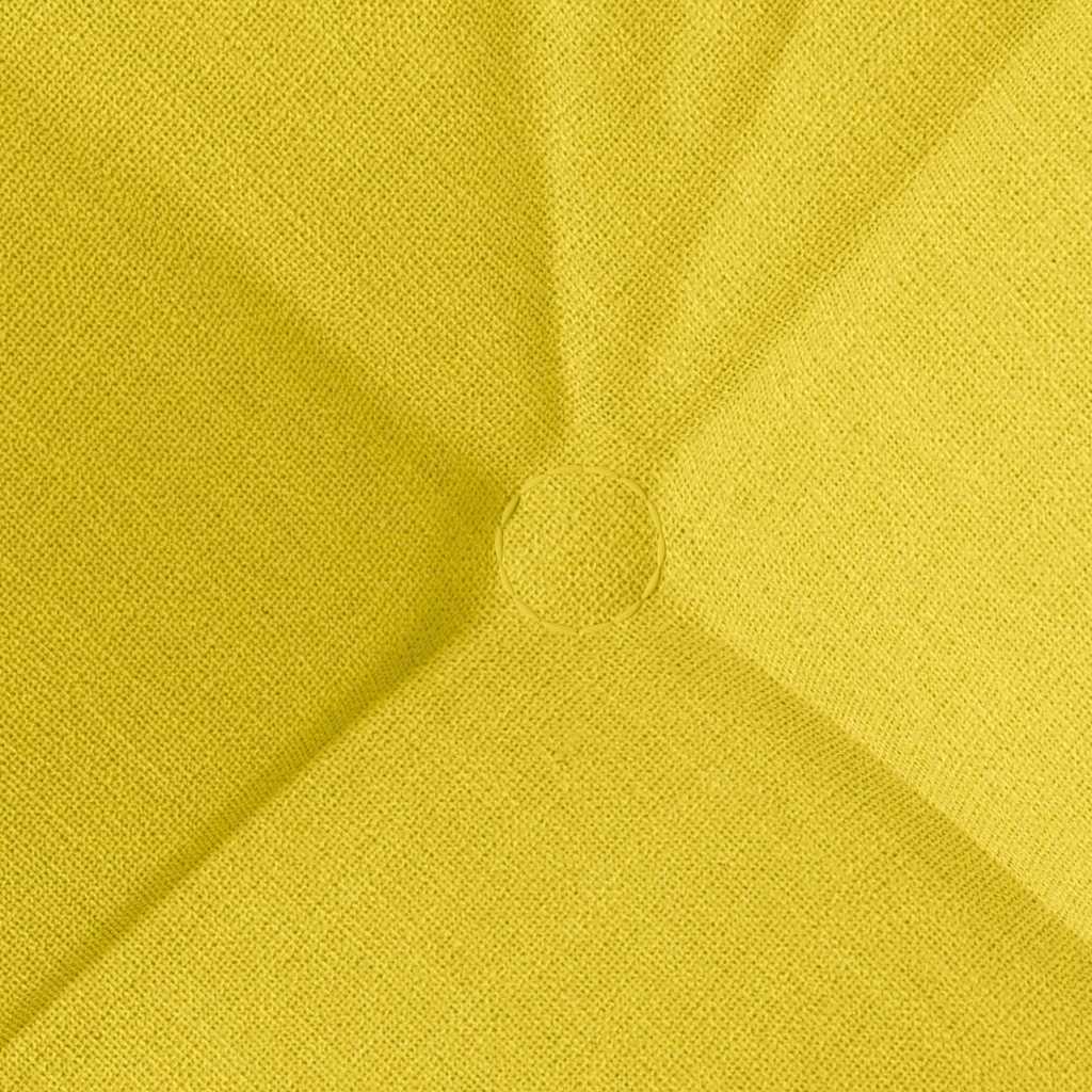 Seat cushions 4 pcs Light yellow 45 x 45 x 12 cm fabric