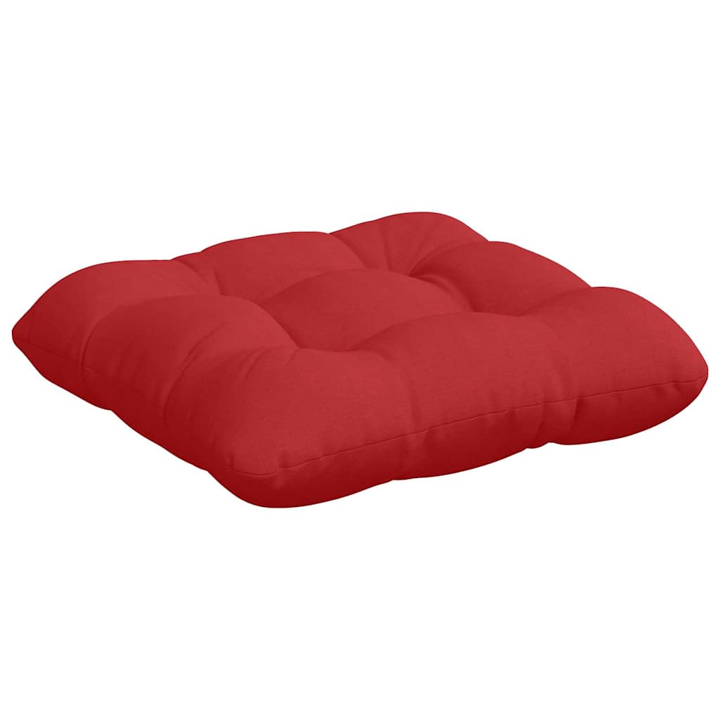 Seat cushions 4 pcs Red 45 x 45 x 12 cm fabric