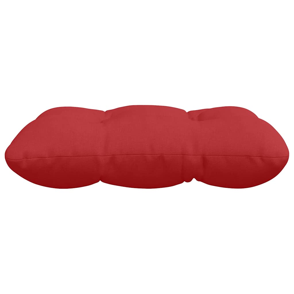 Seat cushions 4 pcs Red 45 x 45 x 12 cm fabric