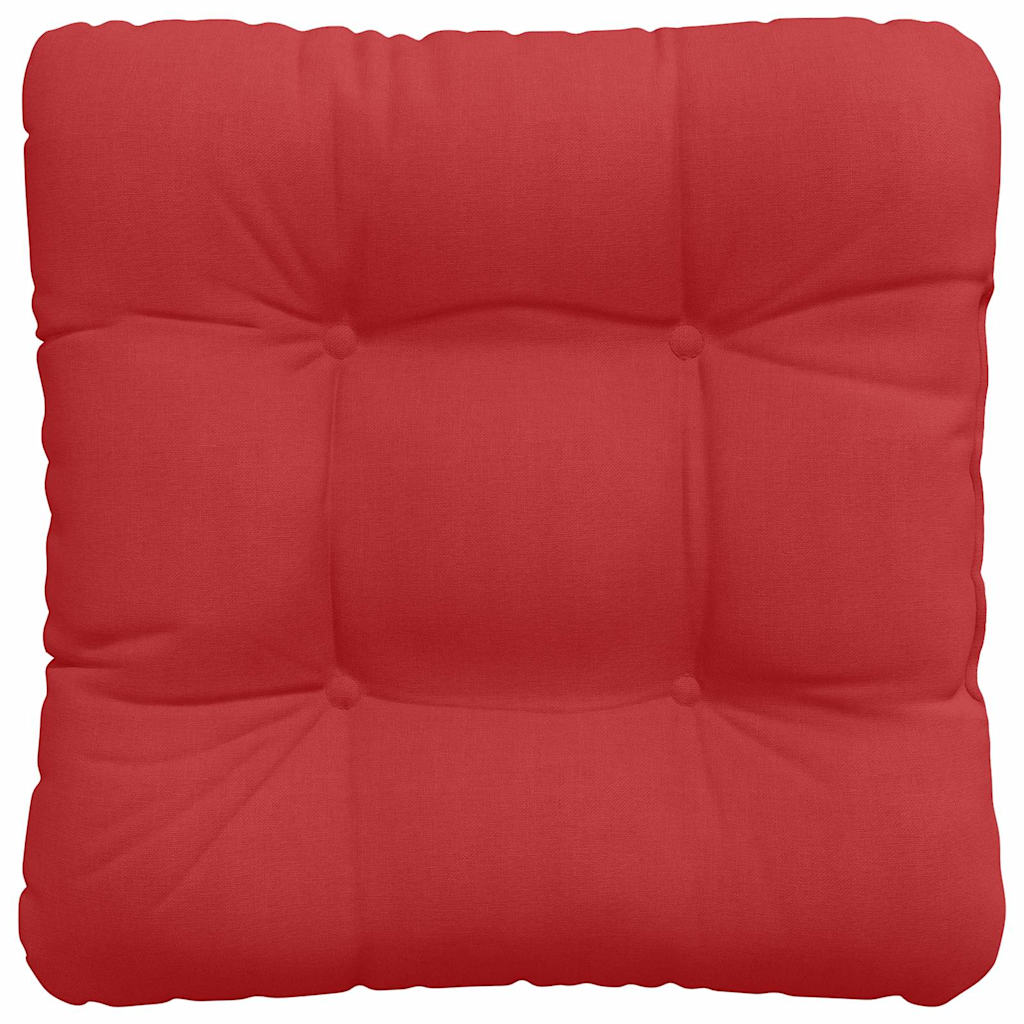 Seat cushions 4 pcs Red 45 x 45 x 12 cm fabric