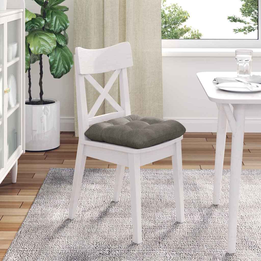 Seat cushions 4 pcs Light grey 45 x 45 cm