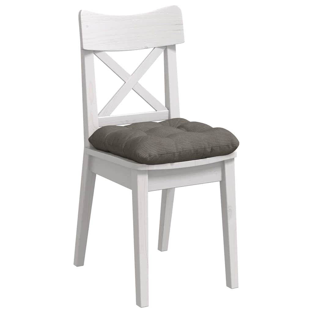 Seat cushions 4 pcs Light grey 45 x 45 cm