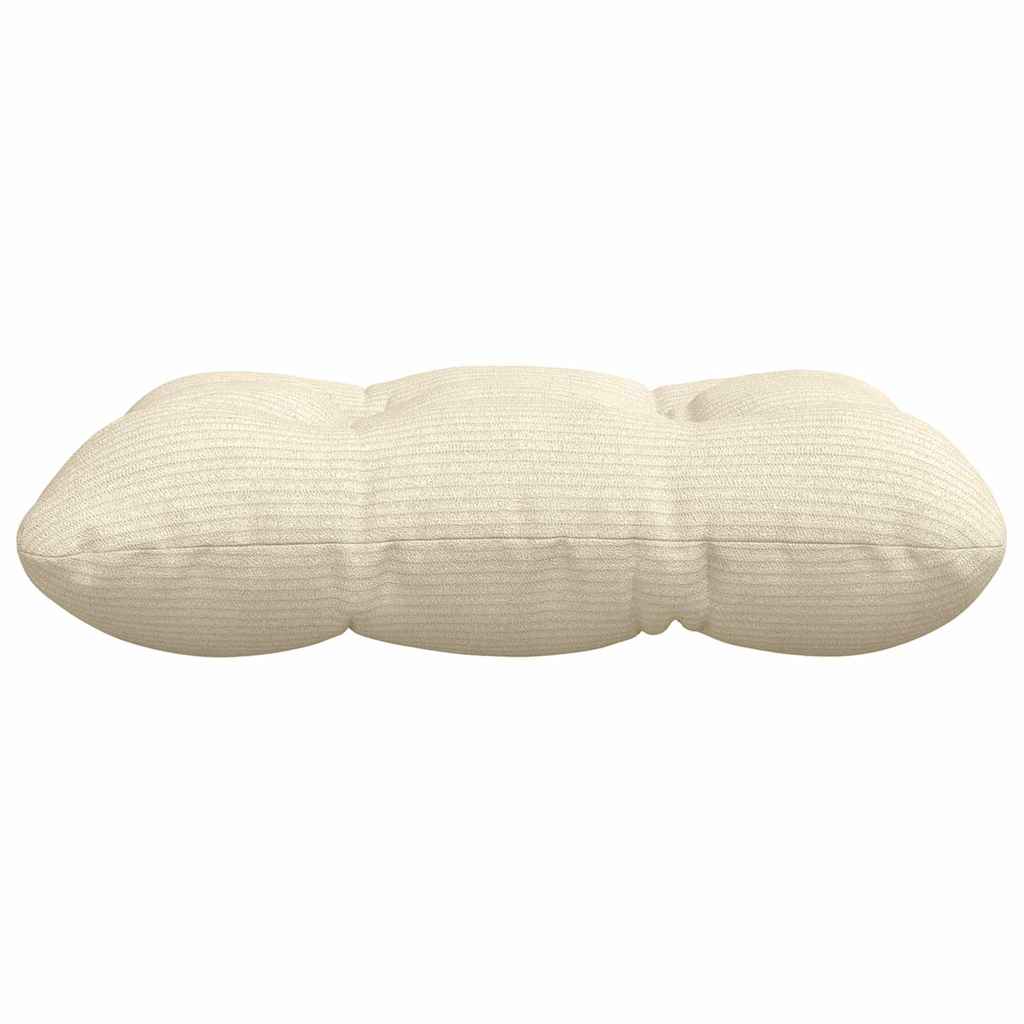 Sėdynių pagalvėlės 4 pcs Kreminė 45 x 45 cm Kordūrinis audinys