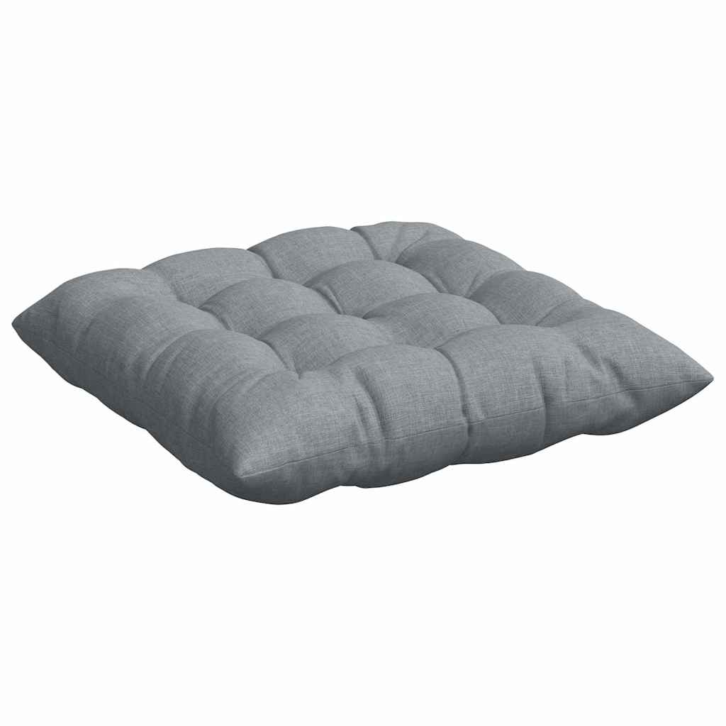 Sėdynių pagalvėlės 2 pcs Šviesiai pilka 40 x 40 x 6 cm audinys