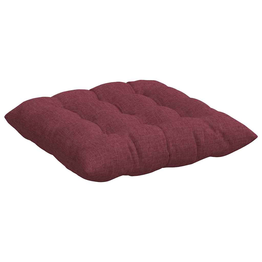 Sėdynių pagalvėlės 2 pcs Vyno raudona 40 x 40 x 6 cm audinys