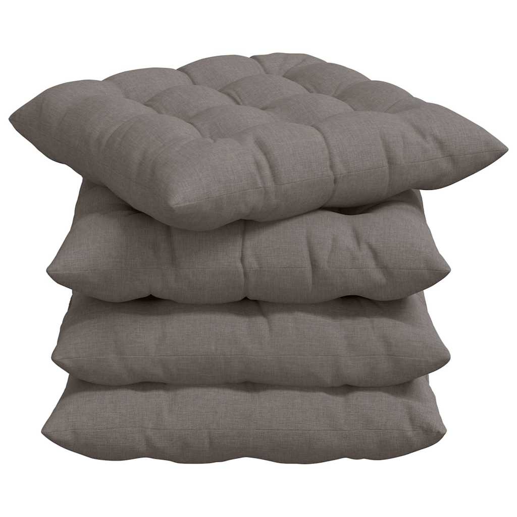 Sėdynių pagalvėlės 2 pcs Taupe 40 x 40 x 6 cm audinys