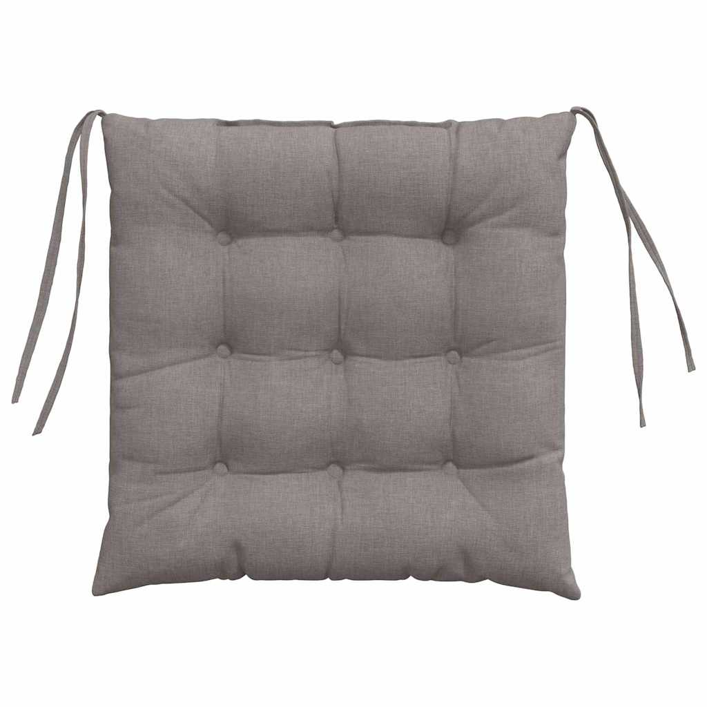 Sėdynių pagalvėlės 2 pcs Taupe 40 x 40 x 6 cm audinys