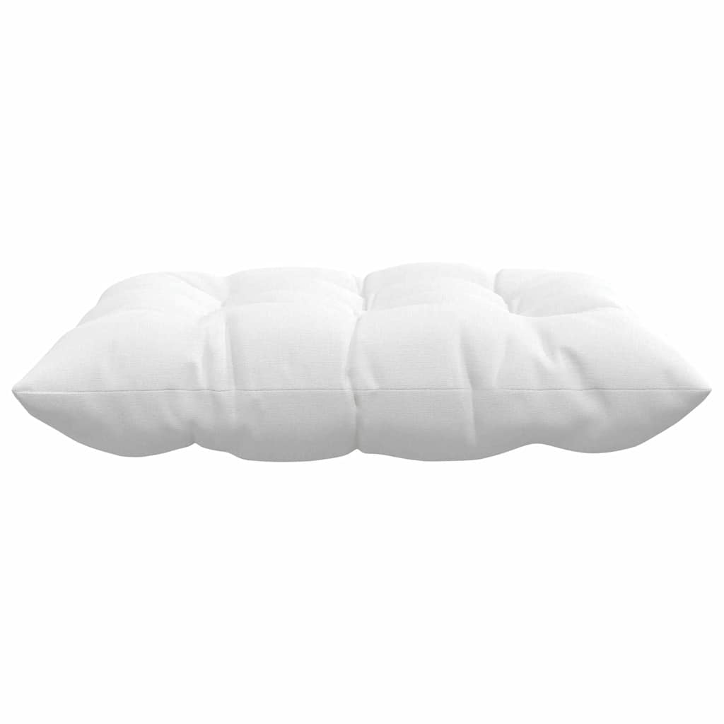 Sėdynių pagalvėlės 2 pcs Balta 40 x 40 x 6 cm audinys