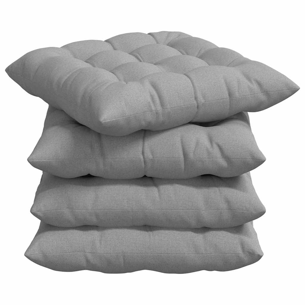 Sėdynių pagalvėlės 2 pcs Debesų pilka 40 x 40 x 6 cm audinys