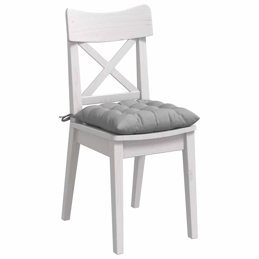 Sėdynių pagalvėlės 2 pcs Debesų pilka 40 x 40 x 6 cm audinys