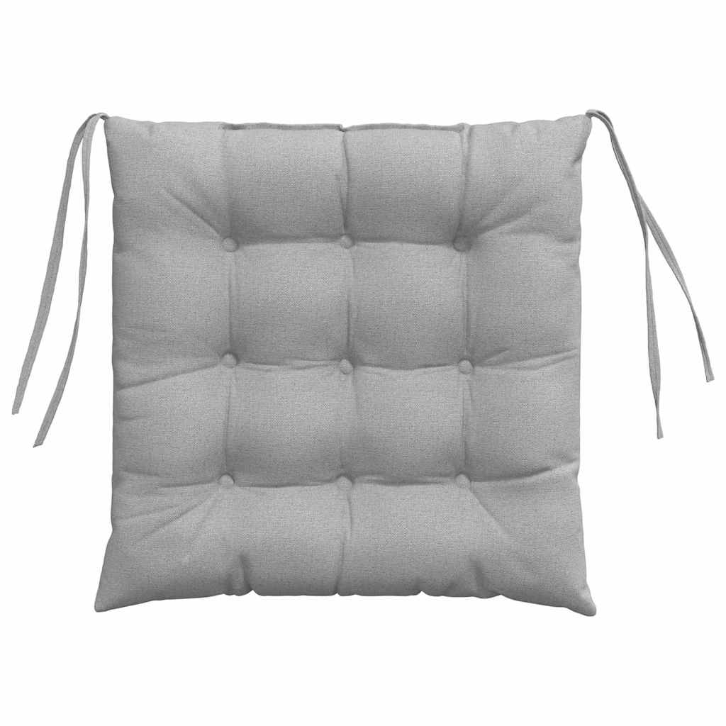 Sėdynių pagalvėlės 2 pcs Debesų pilka 40 x 40 x 6 cm audinys
