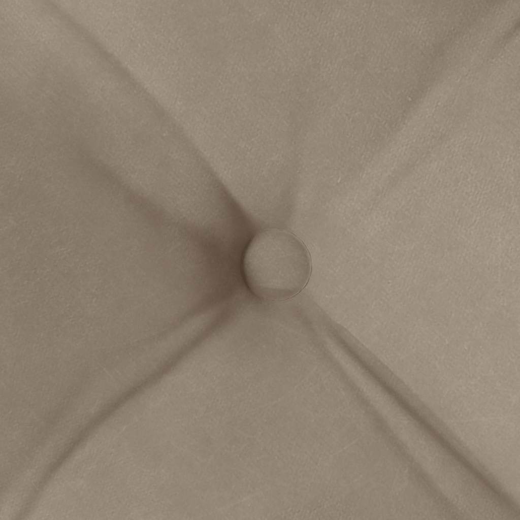 Seat cushions 4 pcs Taupe 40 x 40 cm Microfiber fabric