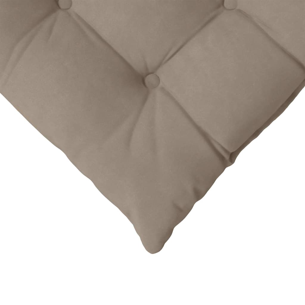 Seat cushions 4 pcs Taupe 40 x 40 cm Microfiber fabric