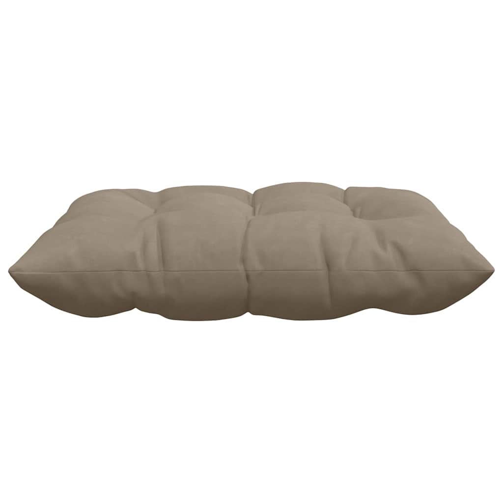 Seat cushions 4 pcs Taupe 40 x 40 cm Microfiber fabric