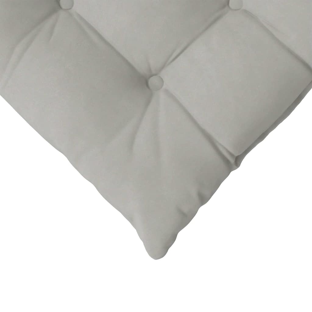 Seat pads 4 pcs Light grey 40 x 40 x 6 cm