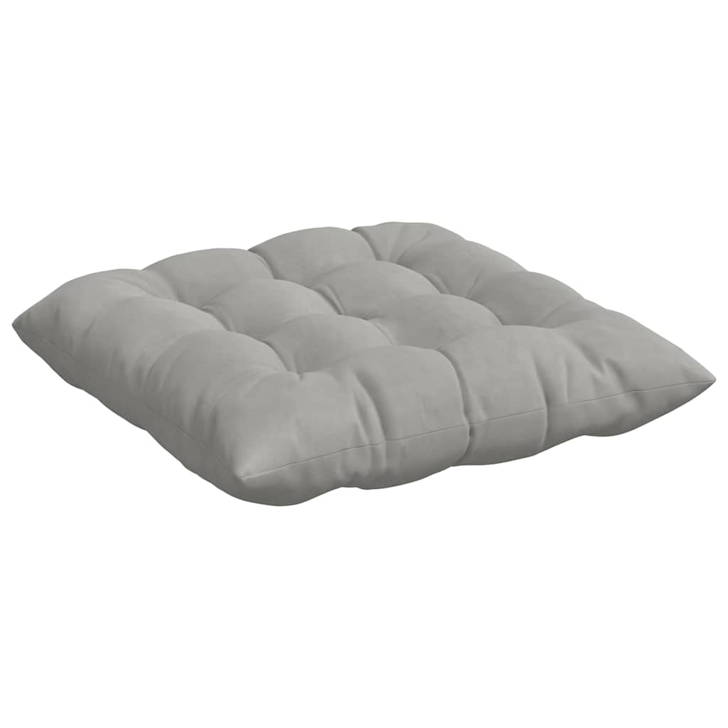 Seat pads 4 pcs Light grey 40 x 40 x 6 cm