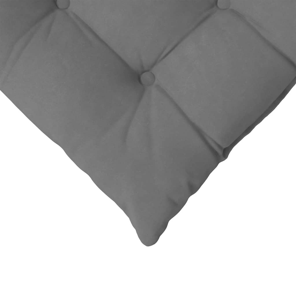 Seat pads 4 pcs Dark grey 40 x 40 x 6 cm
