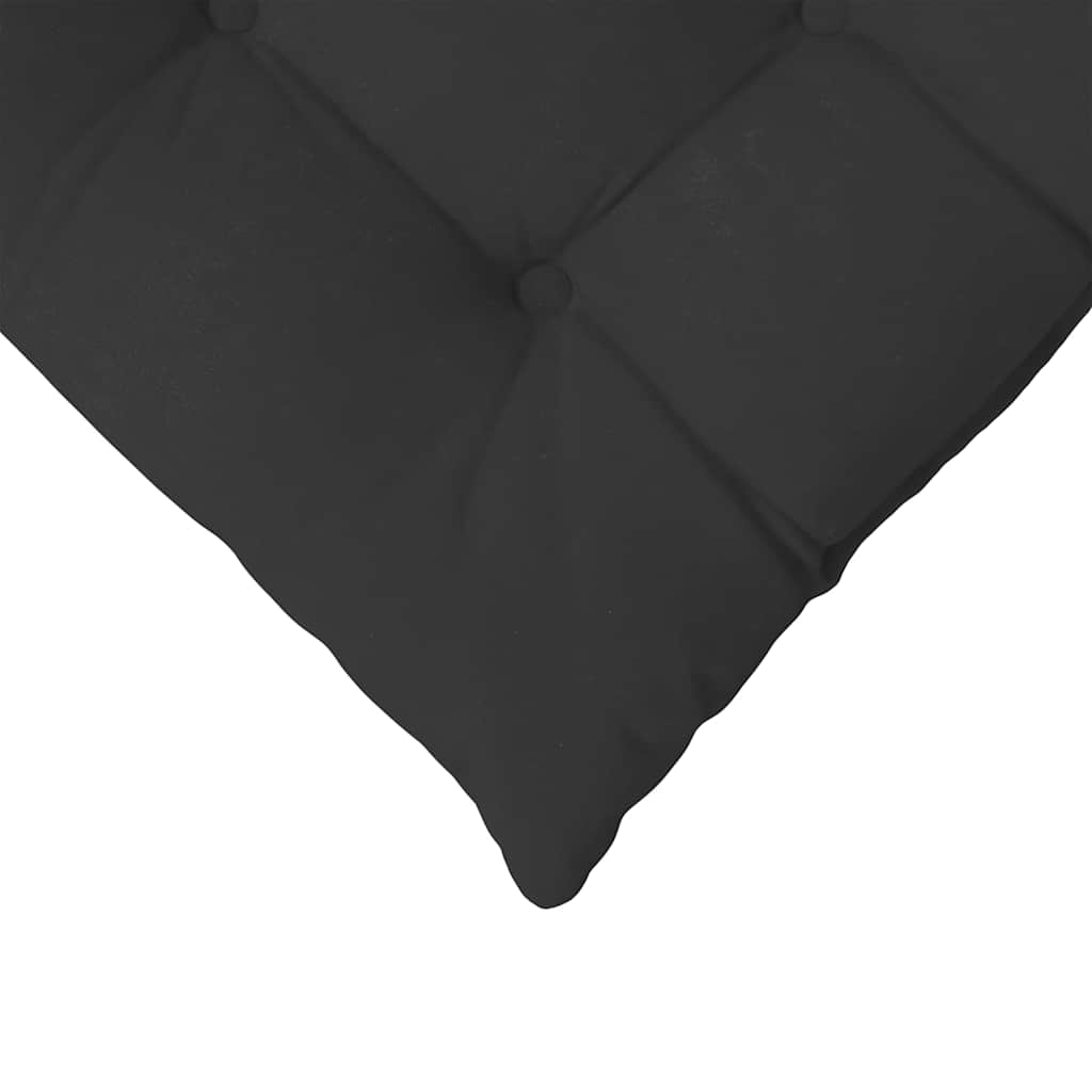 Seat Cushions 4 pcs Black 40 x 40 x 6 cm Microfiber