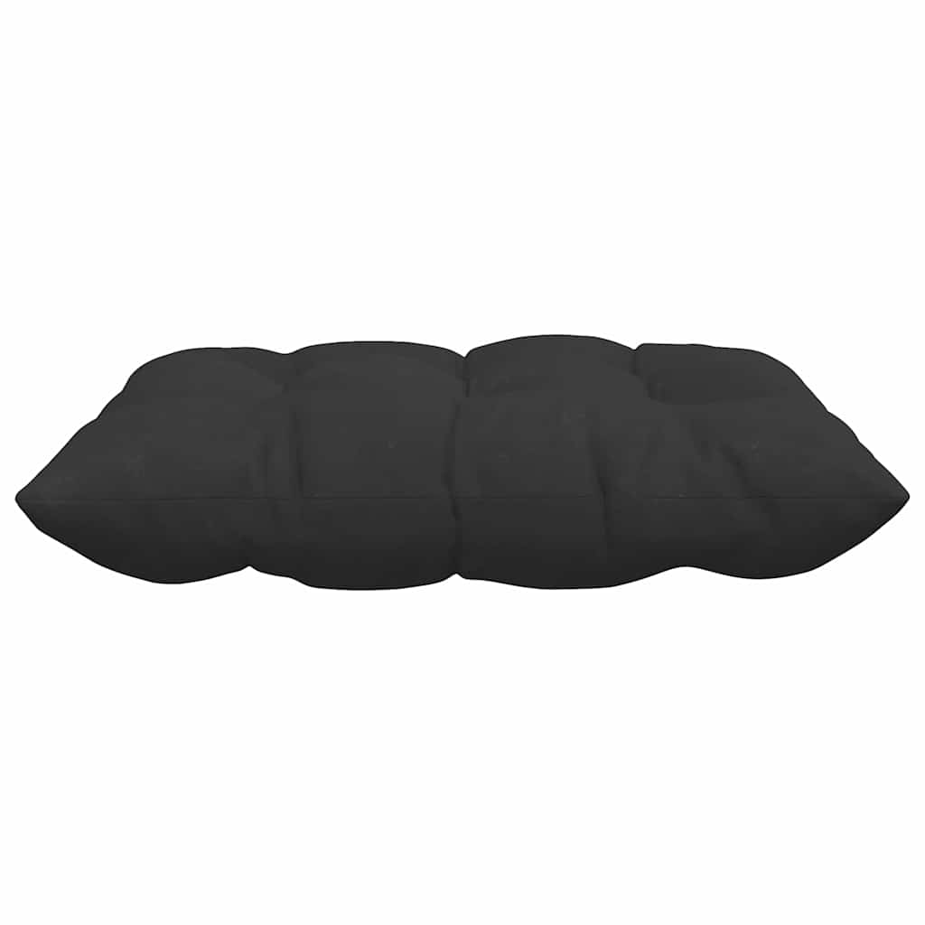 Seat Cushions 4 pcs Black 40 x 40 x 6 cm Microfiber