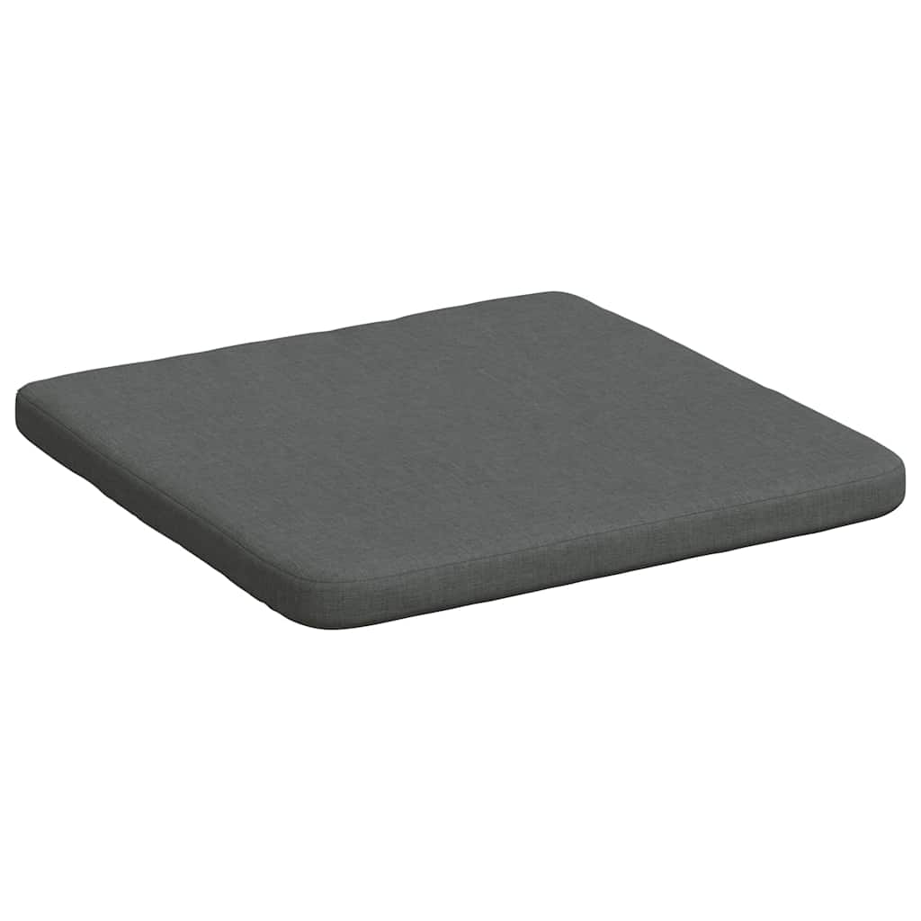 Sėdynių pagalvėlės 4 pcs Tamsiai pilka 40 x 40 x 3 cm audinys