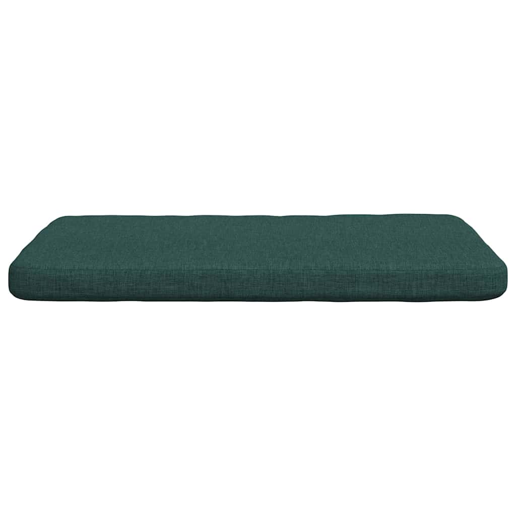 Seat pads 4 pcs Dark green 40 x 40 x 3 cm fabric