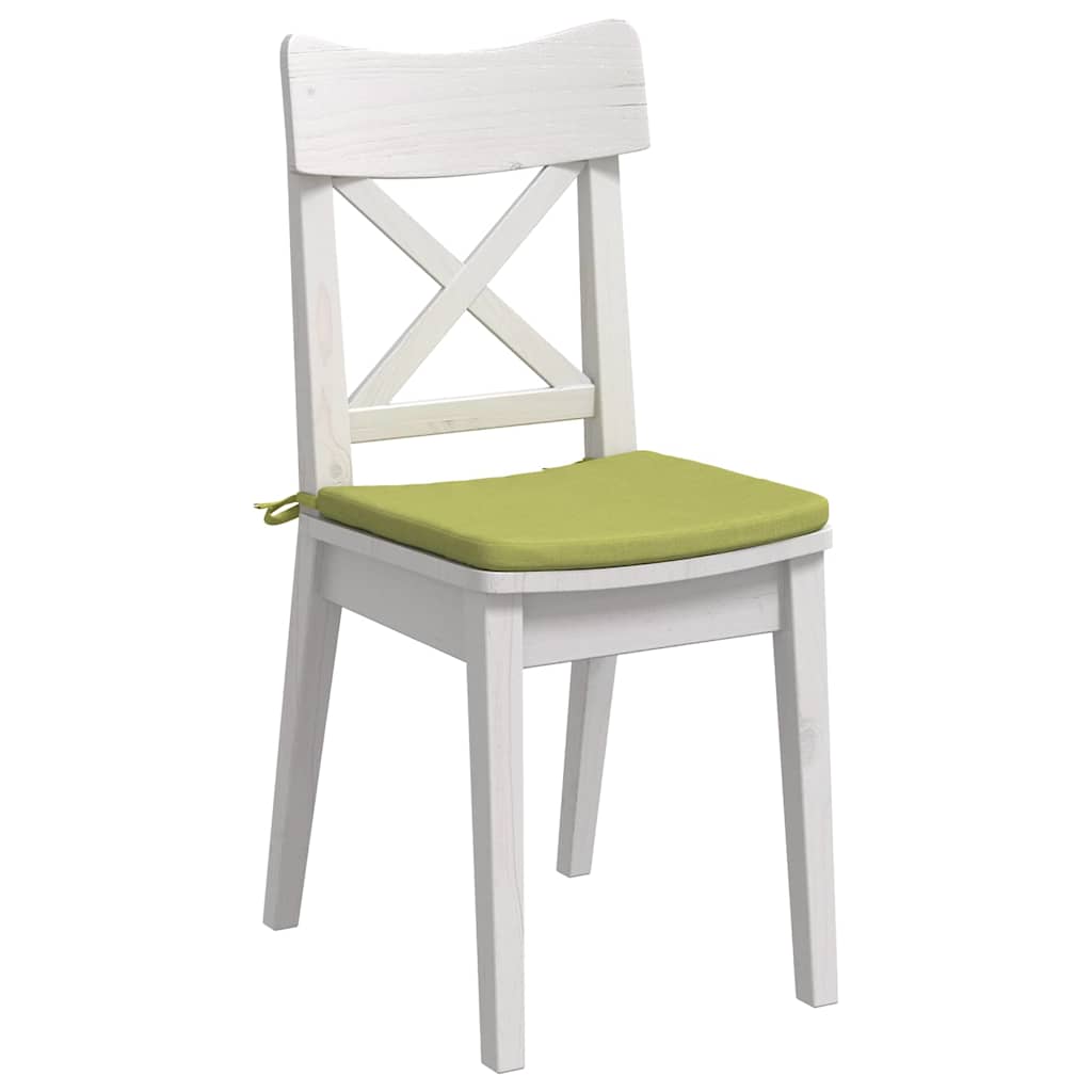 Sėdynių pagalvėlės 4 pcs Šviesiai žalia 40 x 40 x 3 cm audinys