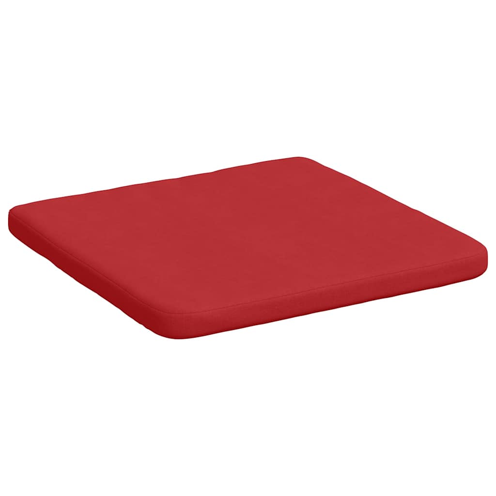 Sėdynių pagalvėlės 4 pcs Raudona 40 x 40 x 3 cm audinys