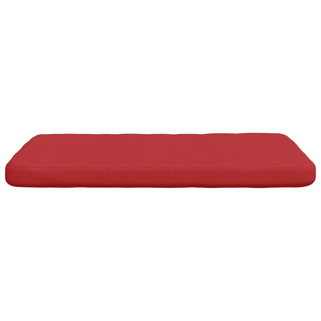 Sėdynių pagalvėlės 4 pcs Raudona 40 x 40 x 3 cm audinys