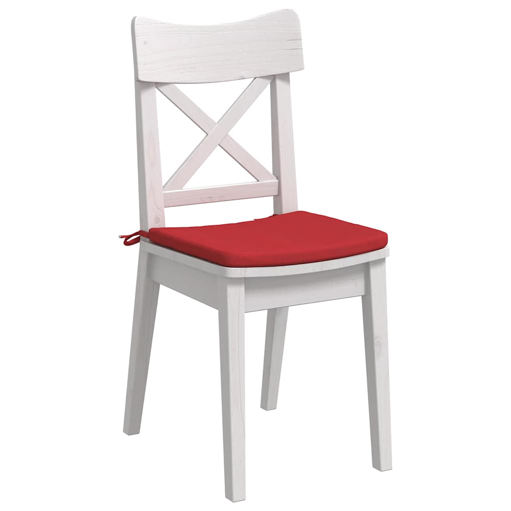 Sėdynių pagalvėlės 4 pcs Raudona 40 x 40 x 3 cm audinys